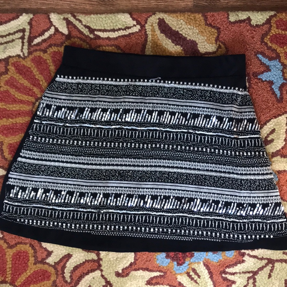 Beaded mini skirt